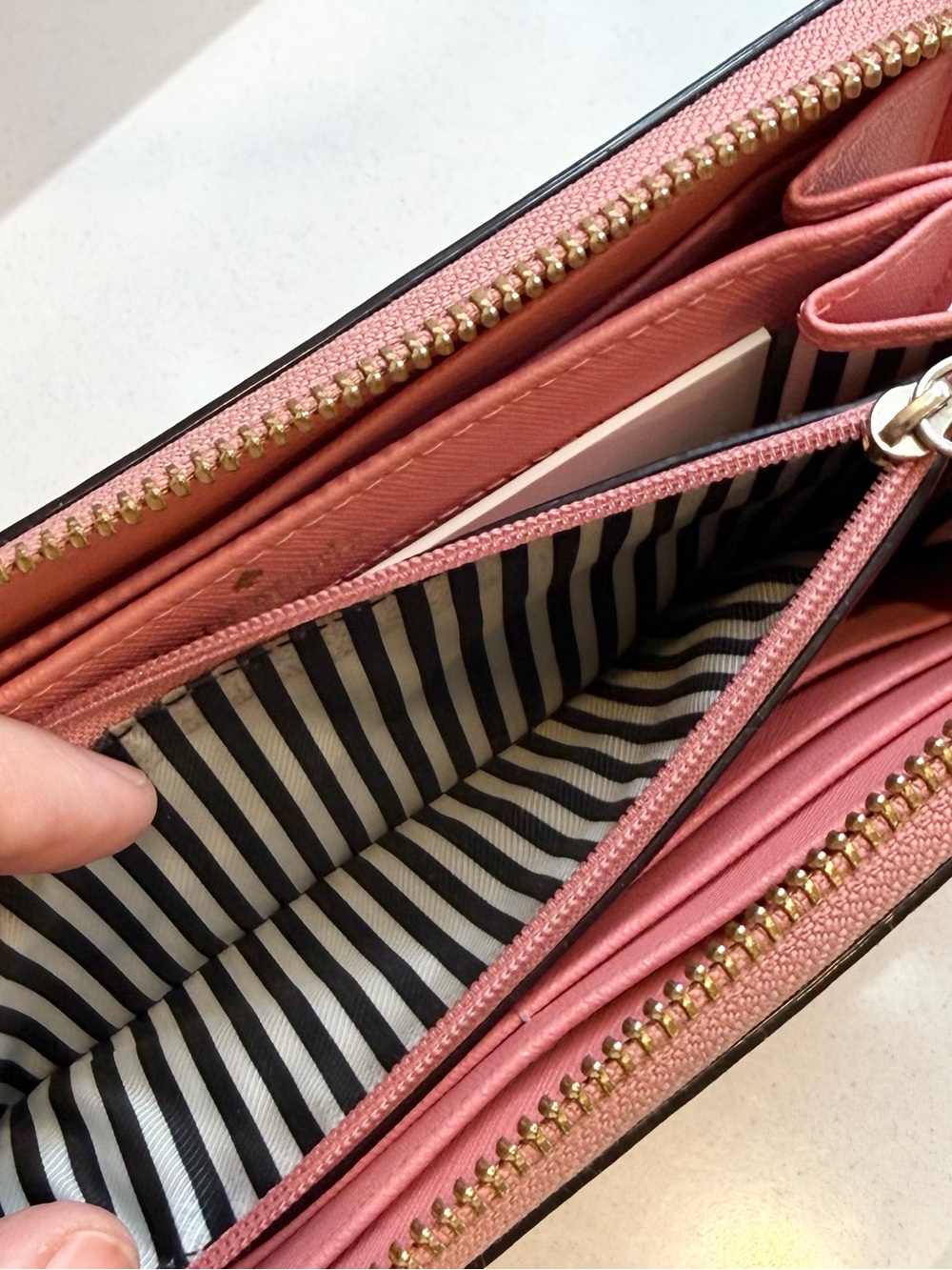 KATE SPADE Spencer Zip-Around Wallet in Bubblegum Pink - Picture 8 of 9